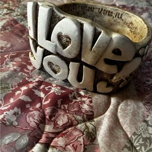 Vintage planter I LOVE YOU planter, candy dish, storage. Made In USA